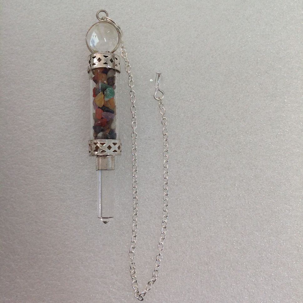 Mix Crystal Chip Wand Pendulum Mix Crystal Chip Wand Pendulum